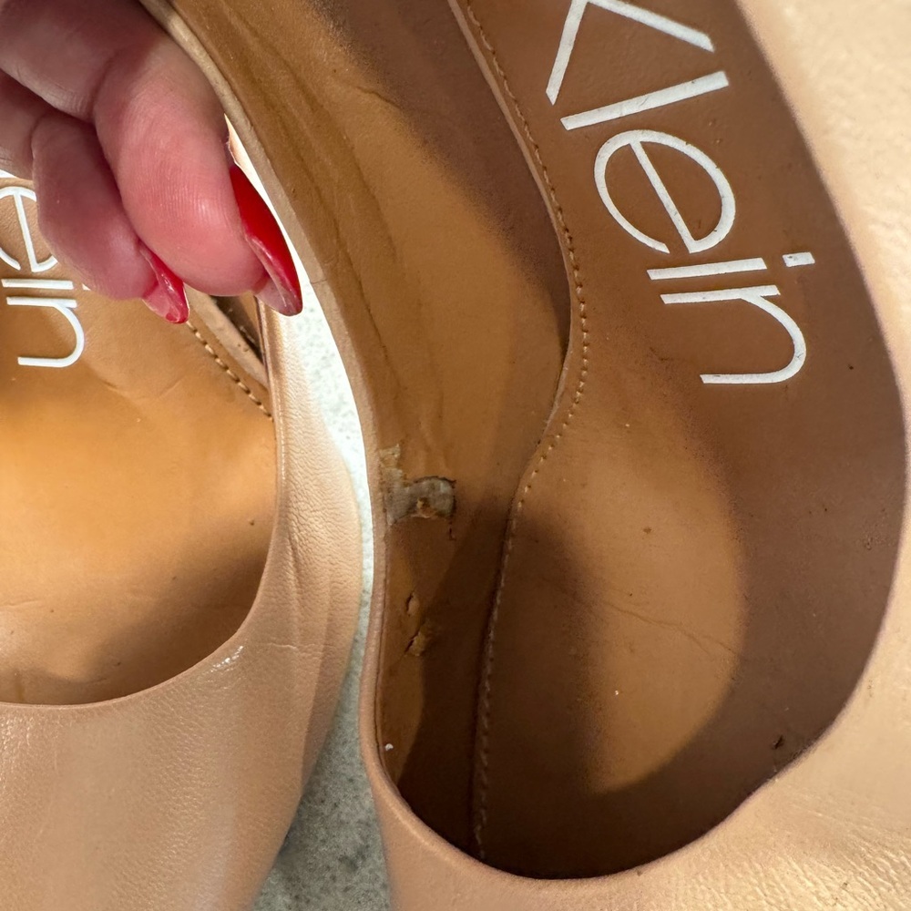 Calvin Klein Women's Nude Pumps Sz7 - Picture 4 of 5